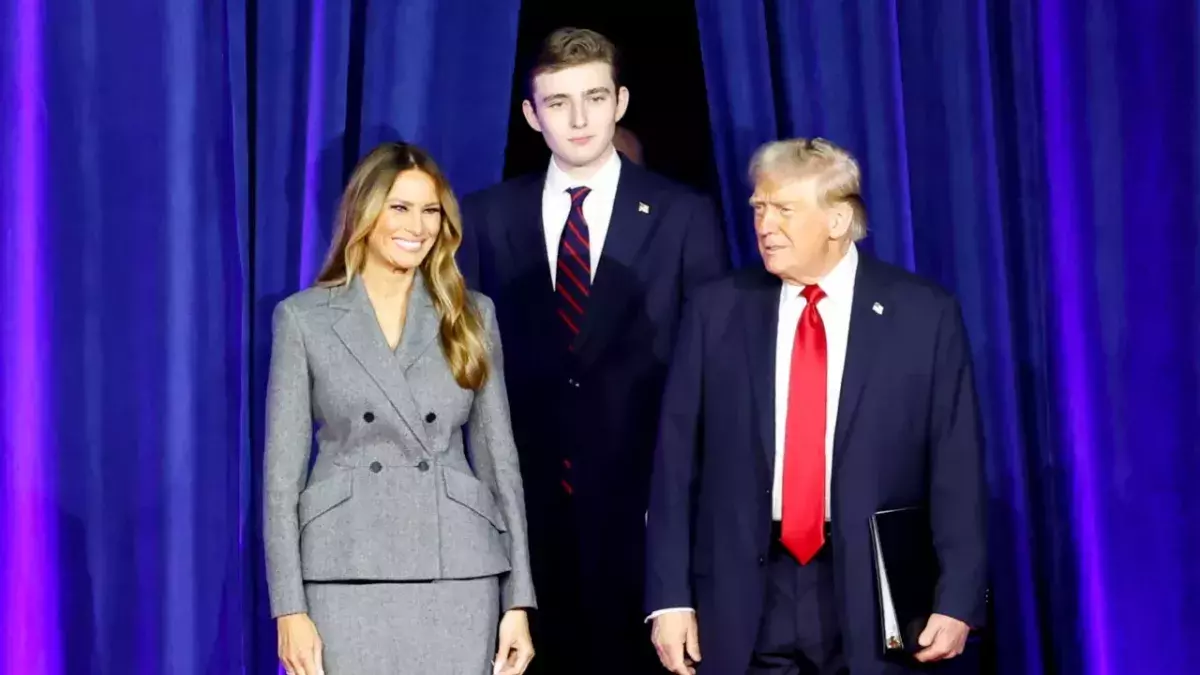 Barron Trump friends new york university support political party