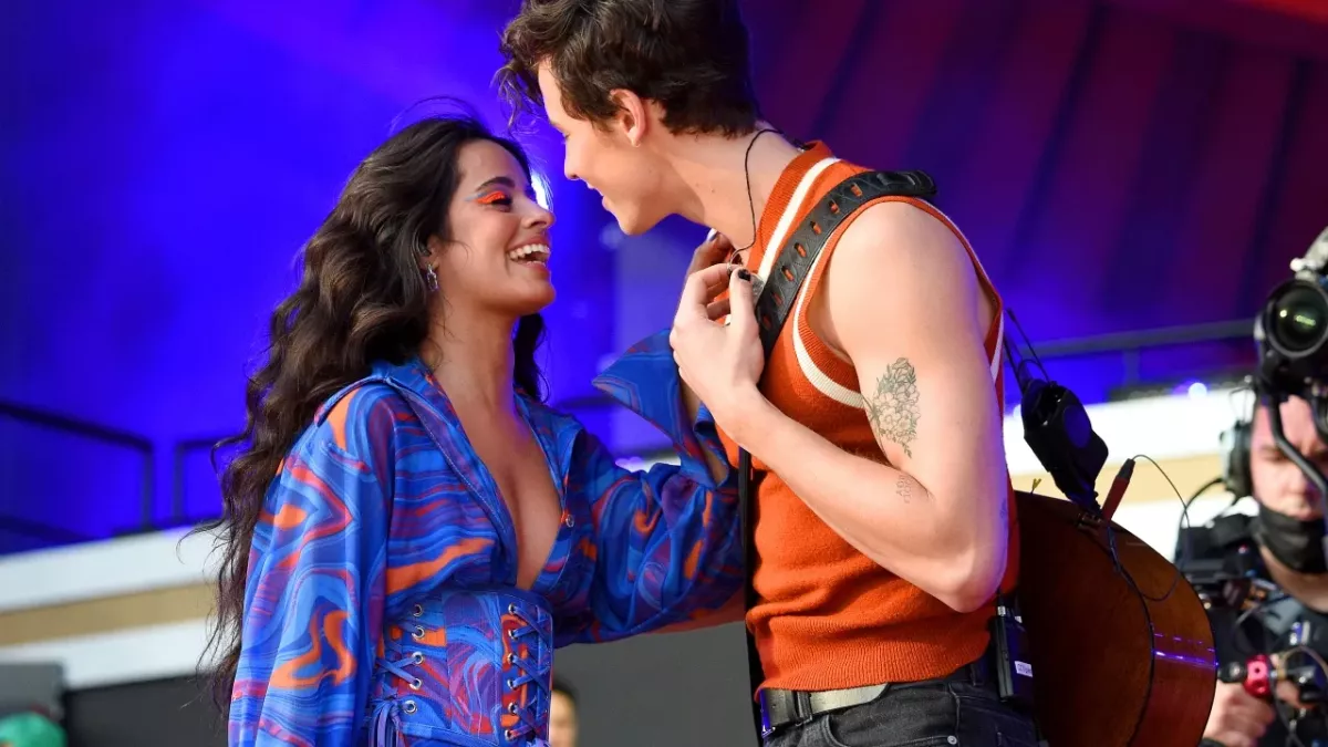 Camila Cabello and Shawn Mendes in happier times