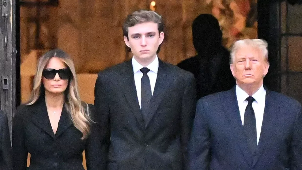 Donald Trump Melania Barron 