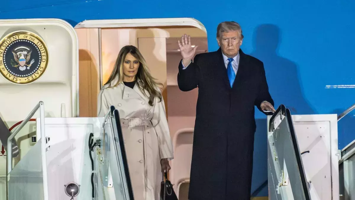 Donald Trump too busy buy present wife Melania First Lady birthday Pope funeral USA