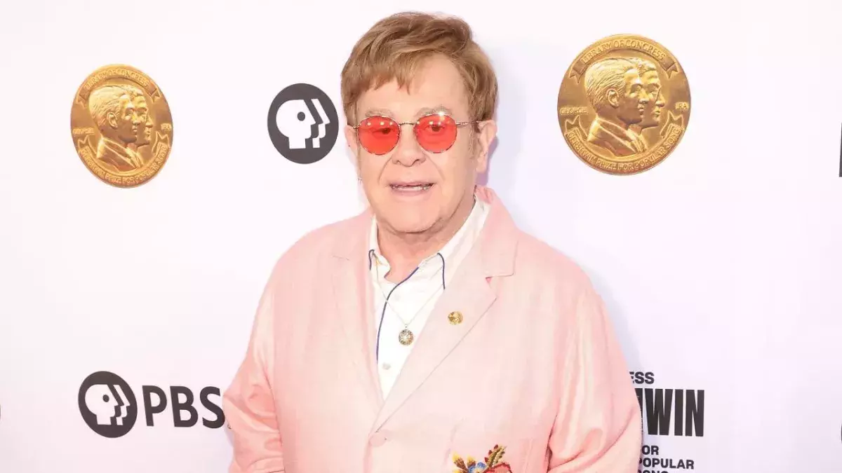 Elton John partially blind