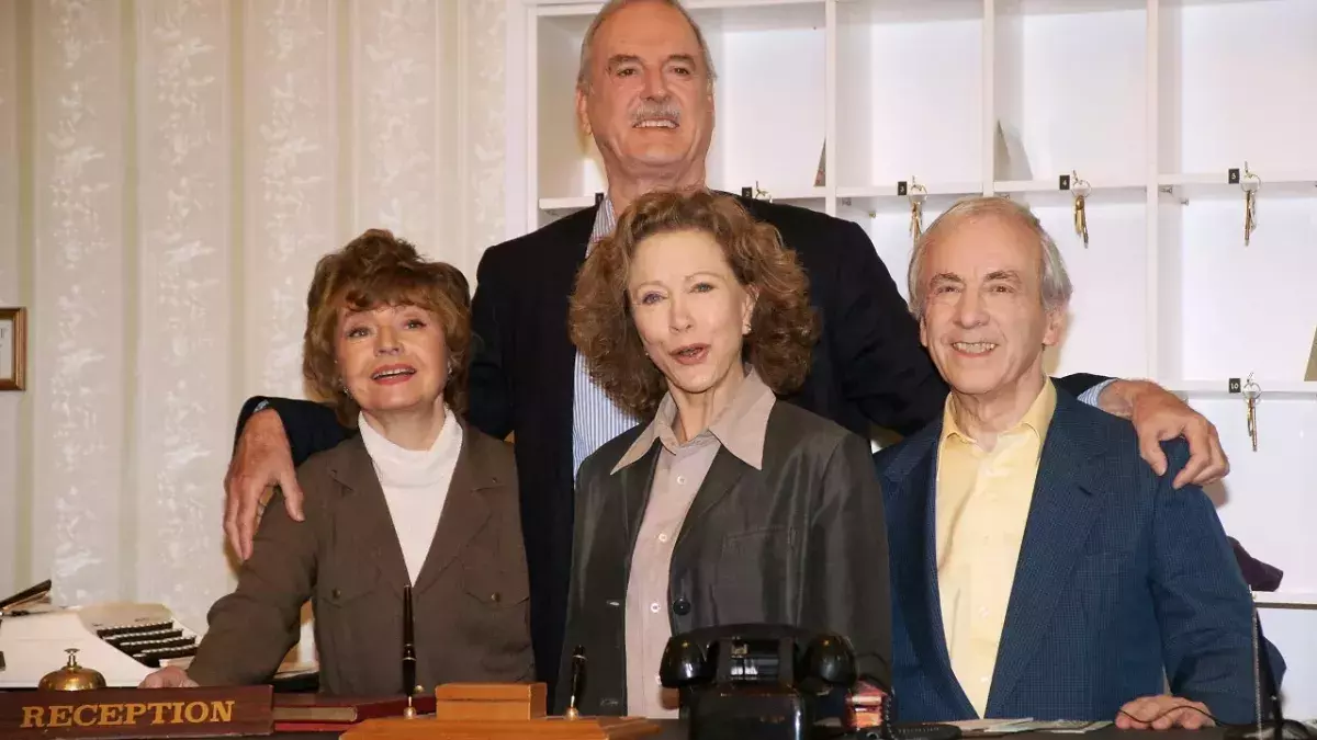 Fawlty Towers cast doing now John Cleese Connie Booth Prunella Scales Andrew Sachs