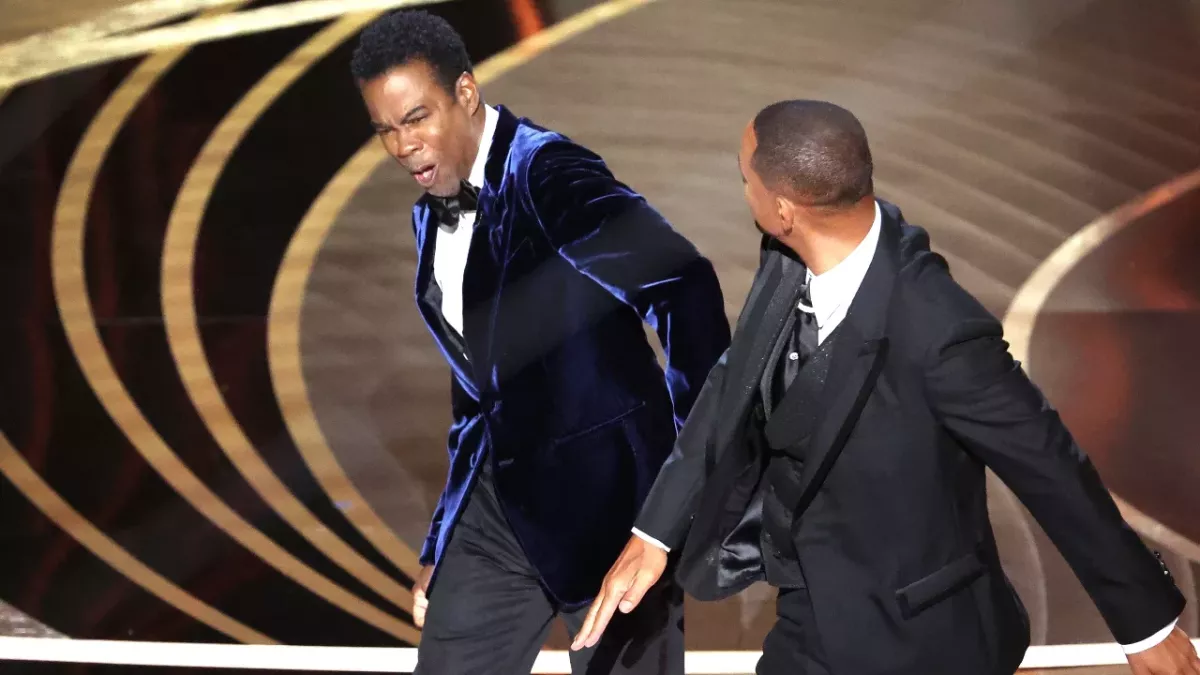 That infamous moment of Will Smith slapping Chris Rock at Oscars 2022