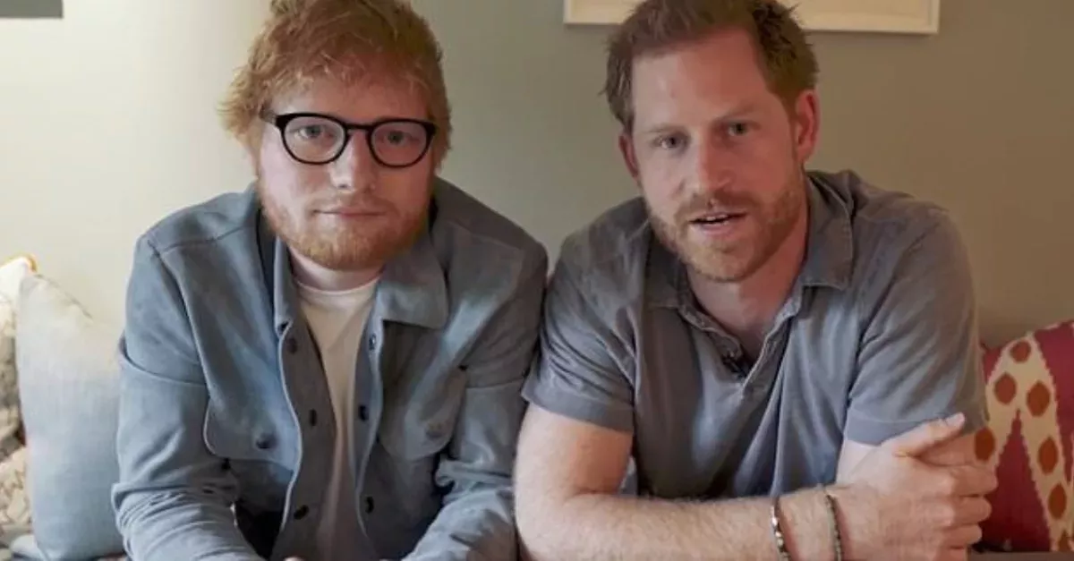 Ed Sheeran Visits Prince Harry’s Home