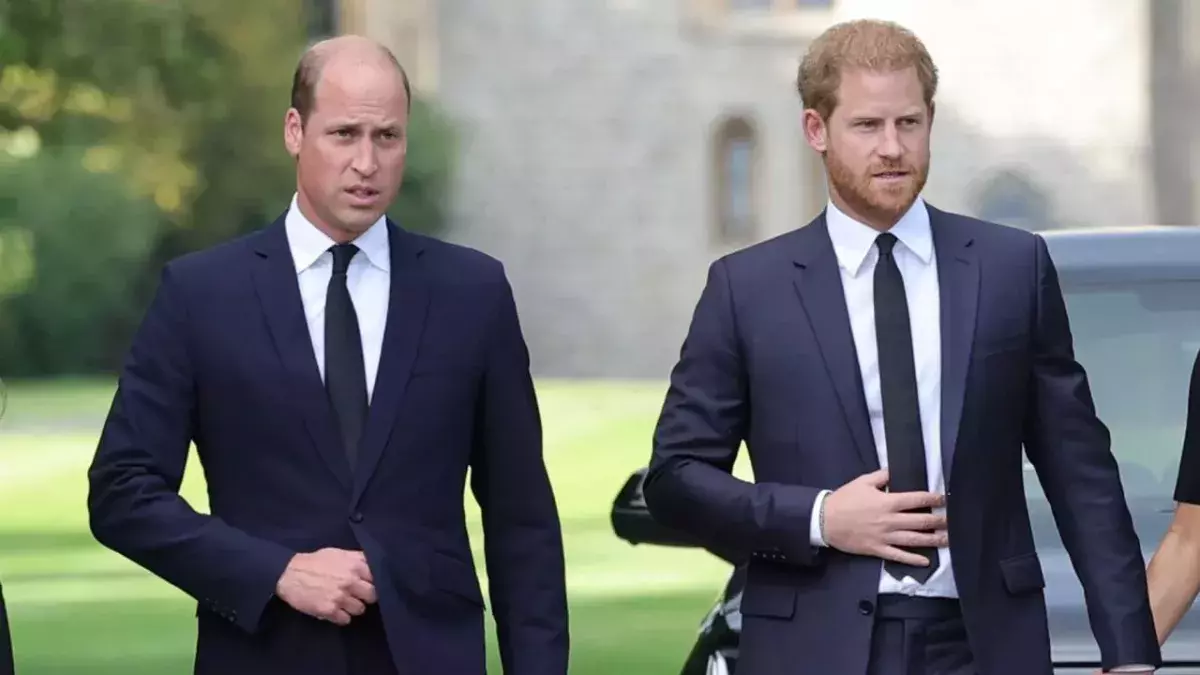 Prince William Prince Harry uncle funeral