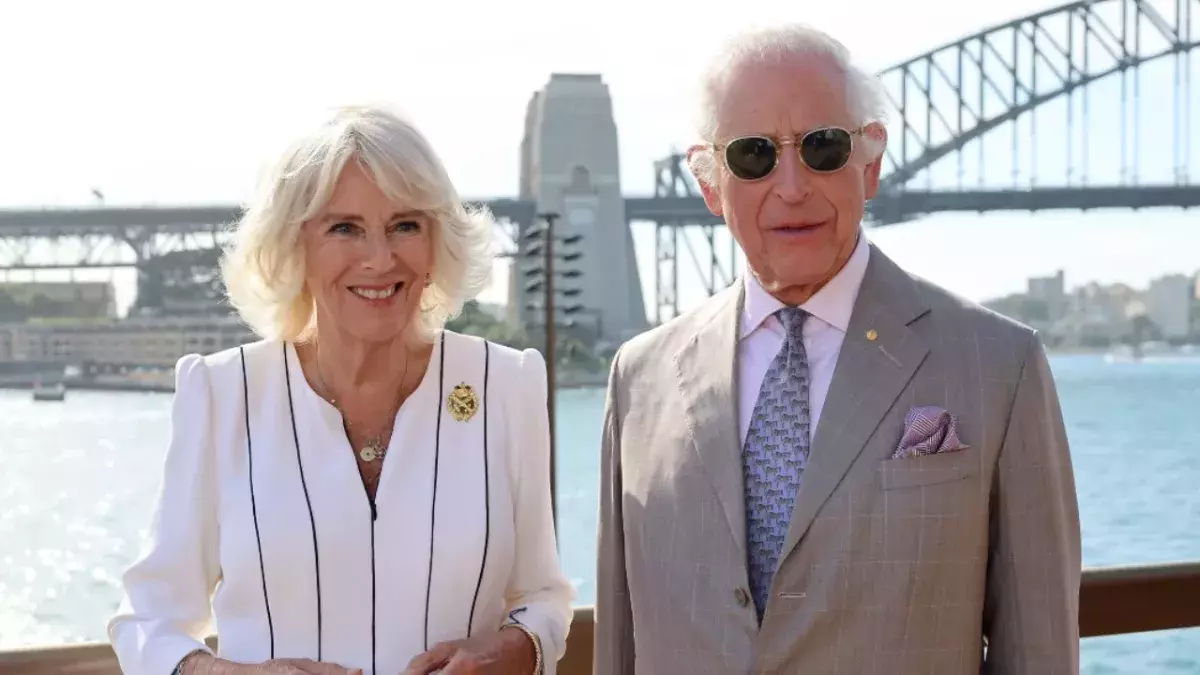 scary photo King Charles Queen Camilla visit Sydney Opera House snipers security