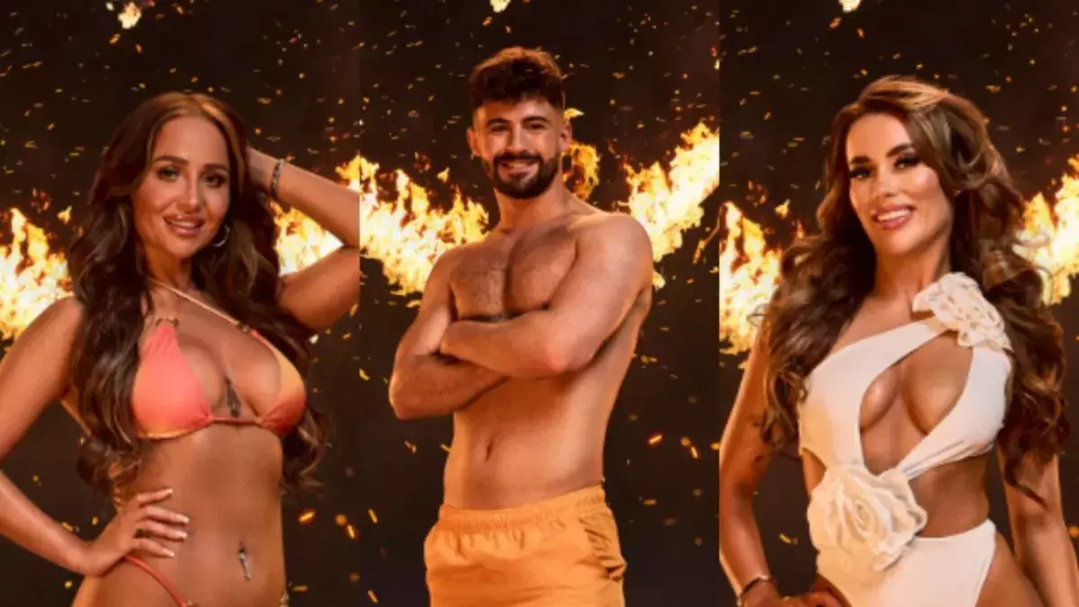 Love Island love triangle Harriett Blackmore, Nicole Samuel and Ciaran Davies feud tonight 