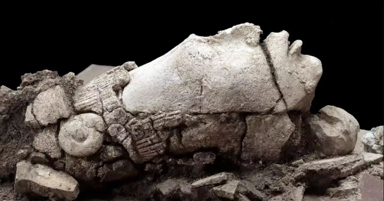 1300-year-old Mayan sculpture unearthed by Archaeologists in Mexico