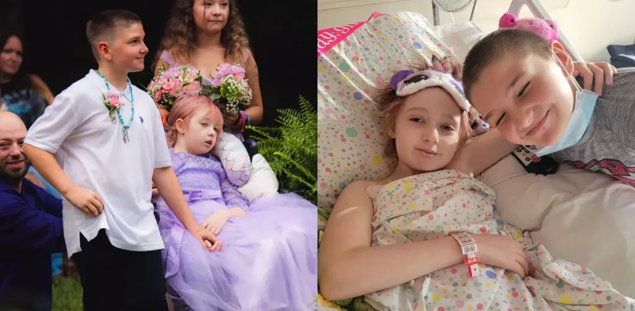 This 10-year-old girl 'marries' her boyfriend a few days before dying of leukemia