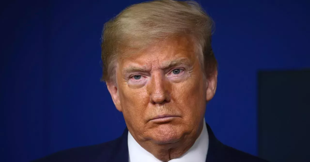 The 45th President of the United States.