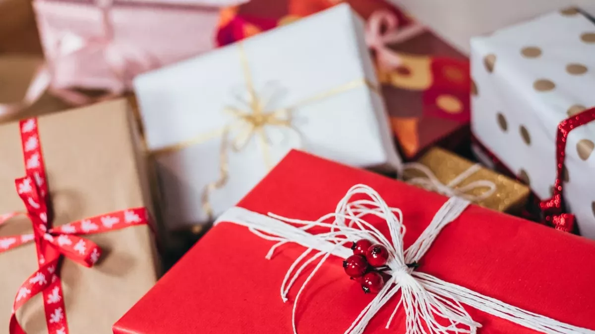 Christmas gifts presents wrapping paper