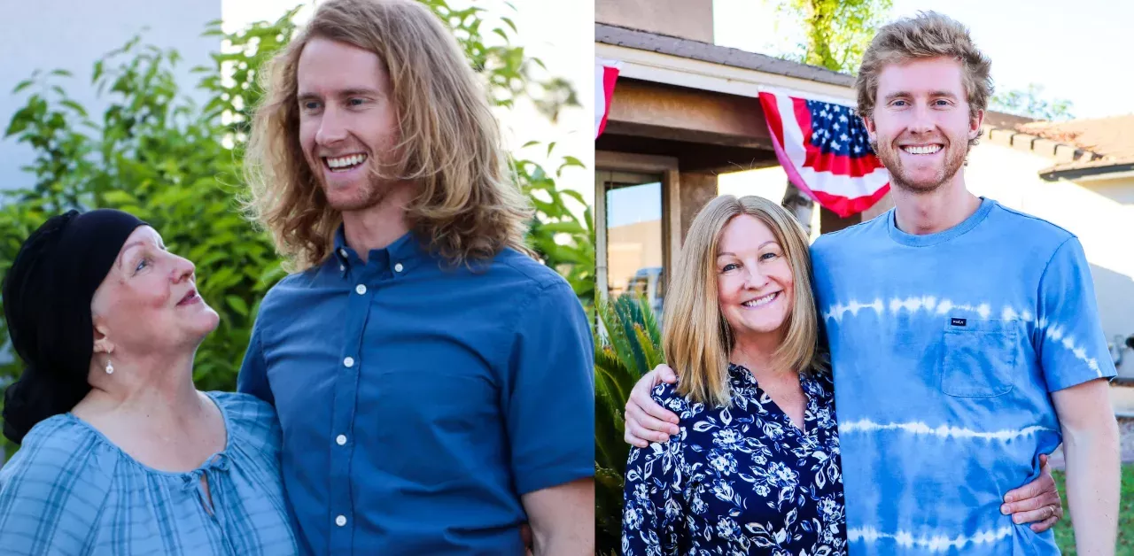 Melanie and Matt Shaha share a beautiful bond (and glorious hair!)