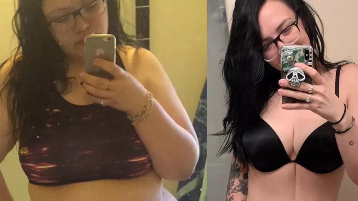 She missed her uni graduation because of her weight and now she's unrecognisable
