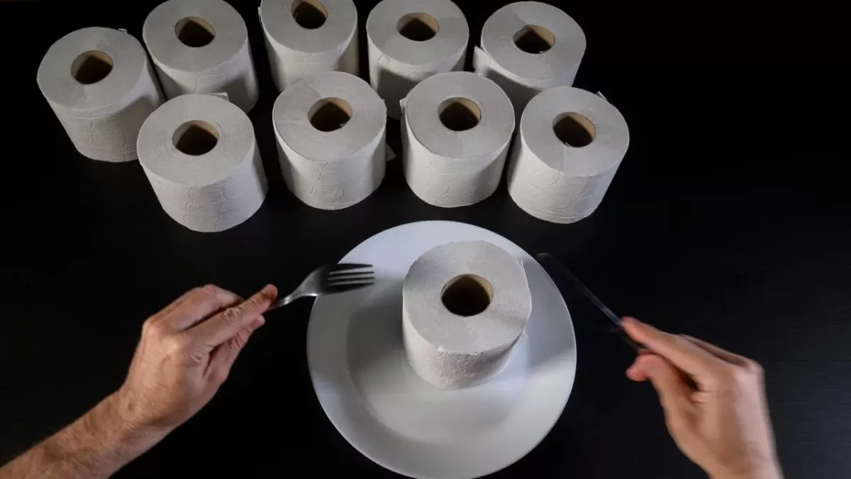 This woman is addicted to eating toilet paper, could be a symptom of Pica
