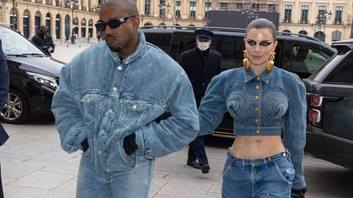 Ye and Julia Fox are seen in Paris, France