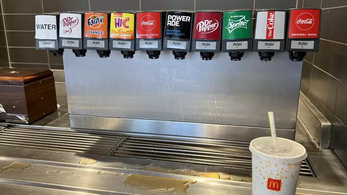 fast-food soda fountains high levels of bacteria