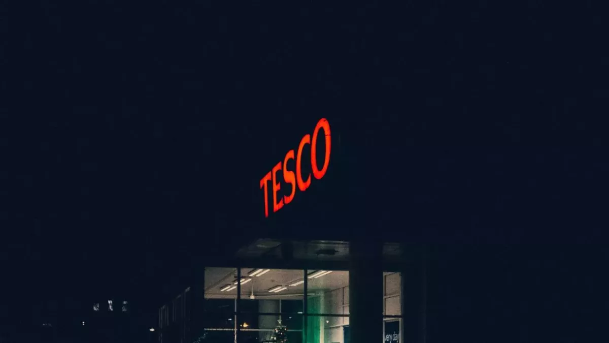 Tesco shopper inside chocolate Santa