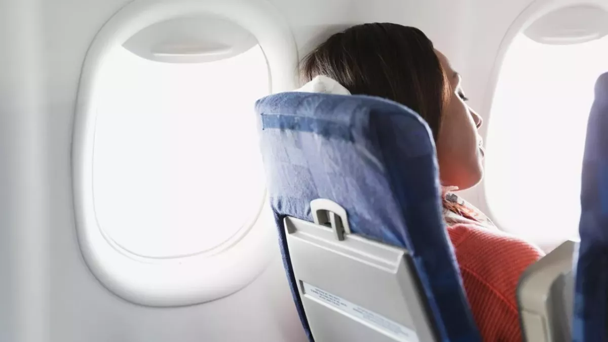 Woman reveals what she found on airplane headrest and netizens are horrified