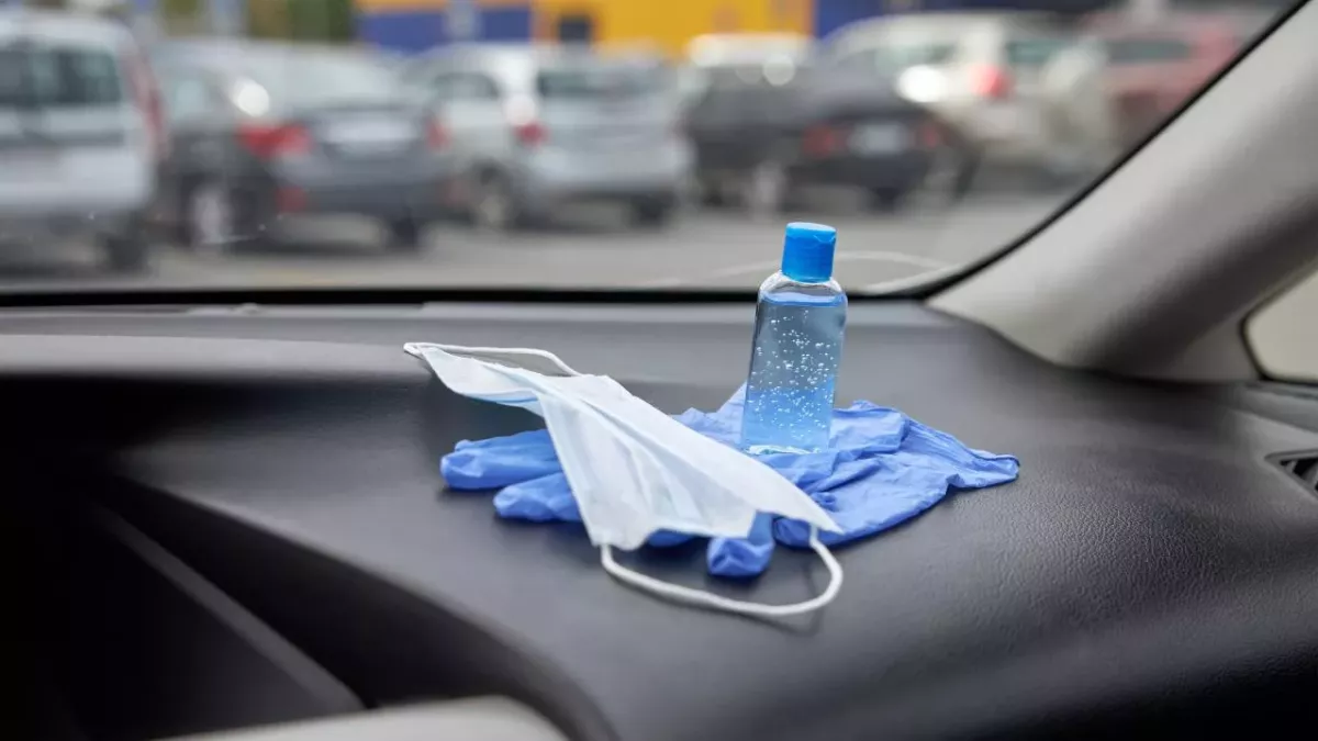 Hand sanitiser left in car