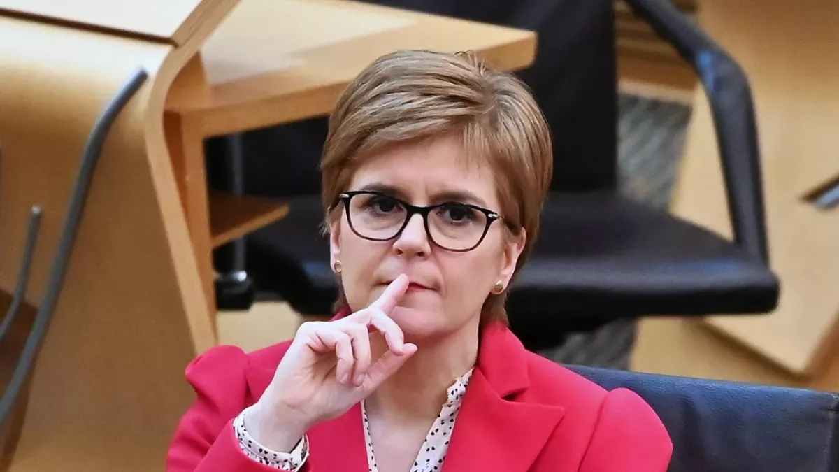 Nicola Sturgeon swearing Humza Yousaf