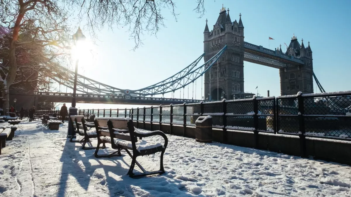 Parts of the UK covered in snow after unexpected heavy snowfall