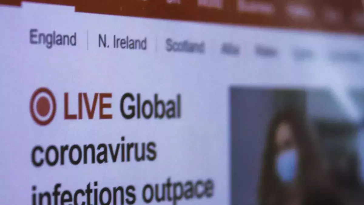 The protestors were unhappy with the BBC's coverage of the lockdown