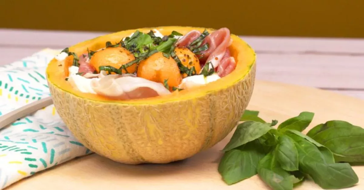 Recipe Melon Ham Mozzarella