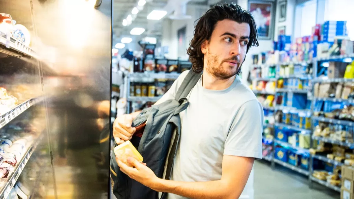 shoplifting stolen goods food 