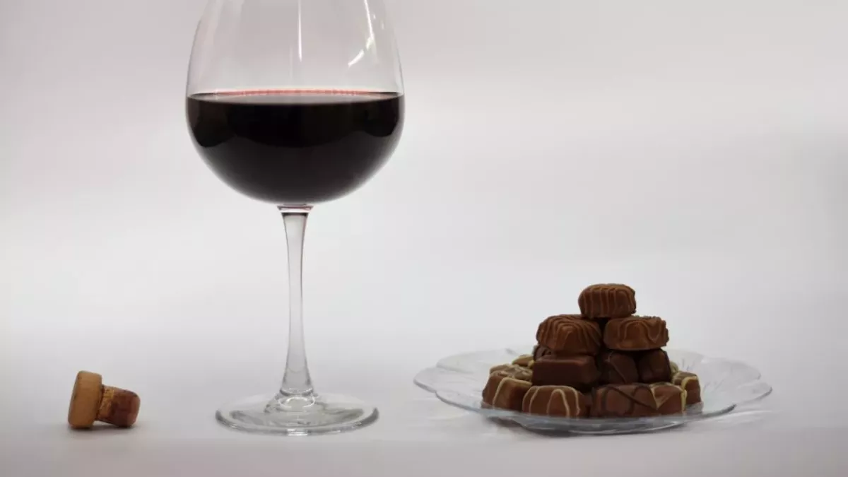 wine and chocolate