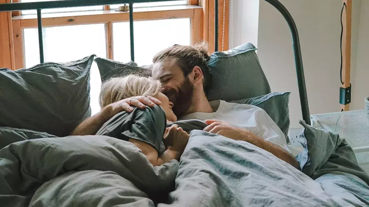 Couple in bed