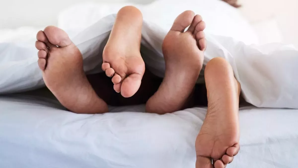 Feet under the cover