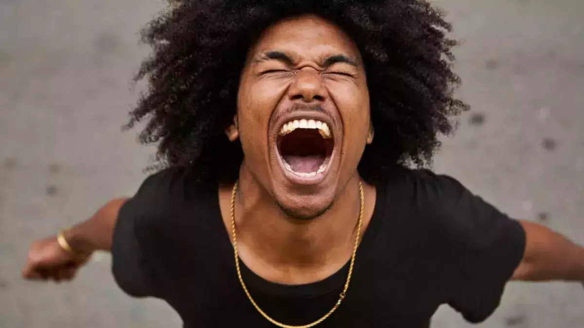 Person shouting