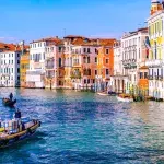 A day on the Venice canal in Italy.