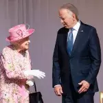 Joe Biden with the Queen