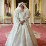 Lady Di in her wedding dress.