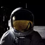 moon landing astronauts weird space