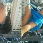 baby dangling