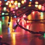 Christmas light fire hazard caution