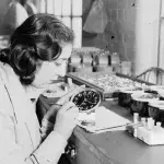 Women working in a clock factory