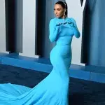 Kim Kardashian attends the 2022 Vanity Fair Oscar Party on March 27, 2022 in Beverly Hills, California