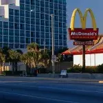 Customer rides into McDonald’s drive-thru on horseback