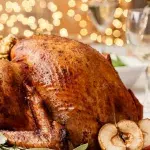 The perfectly cooked Christmas turkey