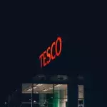 Tesco shopper inside chocolate Santa