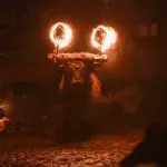 Live Bulls Are Set Alight