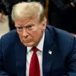 100 balloons released outside Manhattan criminal court Donald Trump hush money trial 