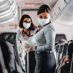 A COVID-positive man disguised as his wife was caught mid flight