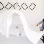 Making bed