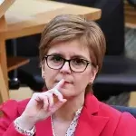 Nicola Sturgeon swearing Humza Yousaf