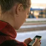 Woman on phone