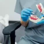 black triangles between teeth